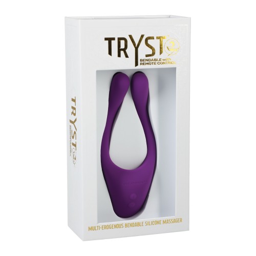 Tryst V2 Bendable Massager with Remote - Purple