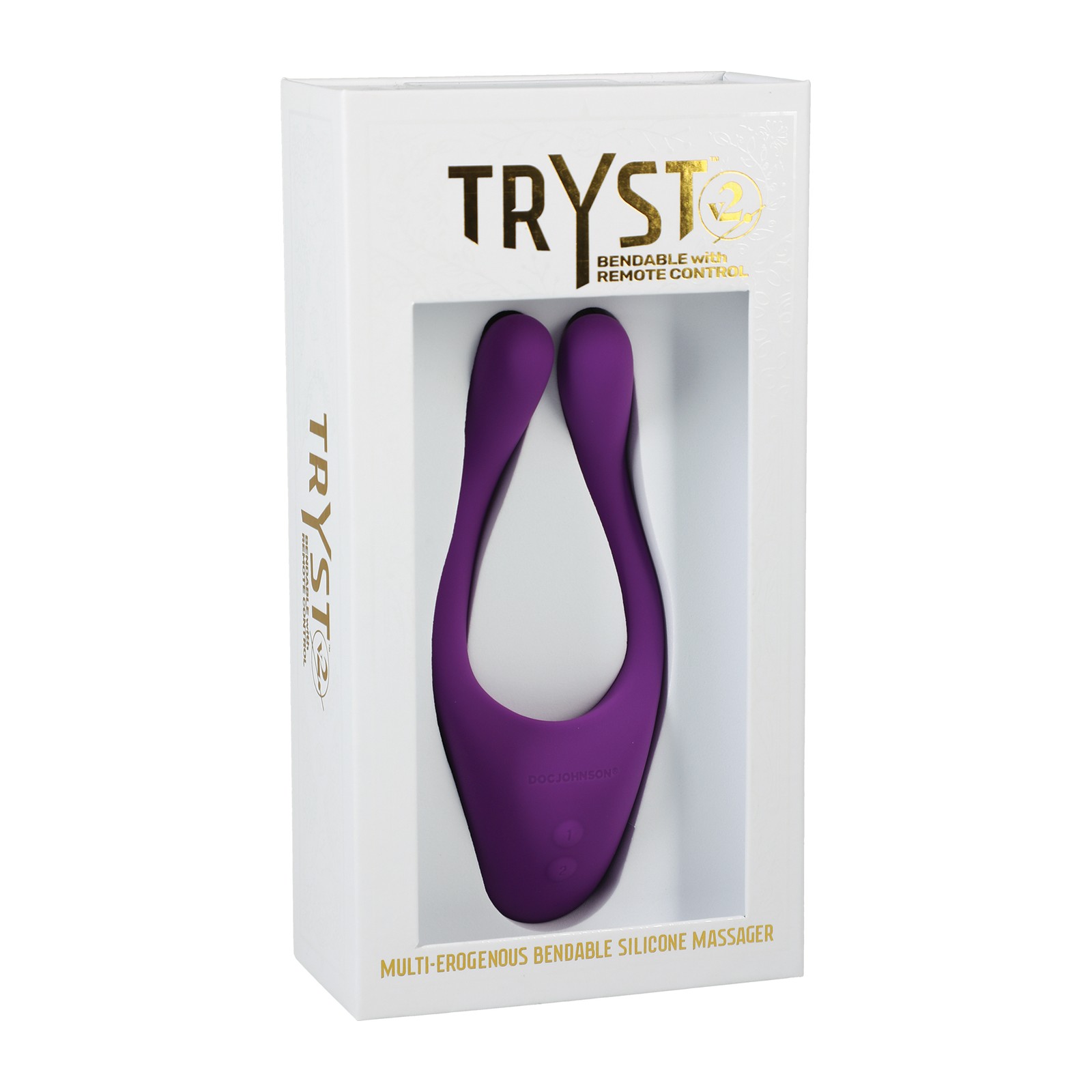 Tryst V2 Bendable Massager with Remote - Purple