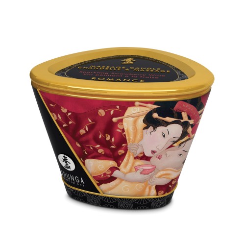 Shunga Romance Massage Candle - Strawberry Wine