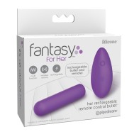 Rechargeable Remote Control Bullet - Purple