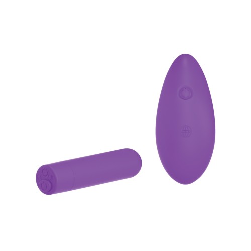 Rechargeable Remote Control Bullet - Purple