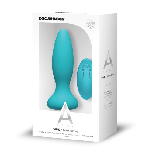 Plug Anal Vibrante Controlado a Distancia A Play Teal para Placer Mejorado