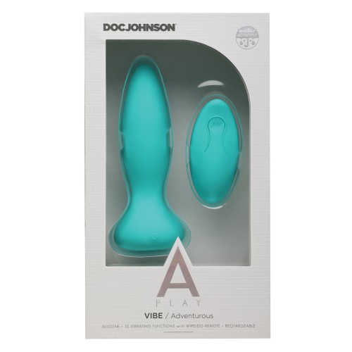 A Play Remote Controlled Vibrating Anal Plug Teal for Enhanced Pleasure