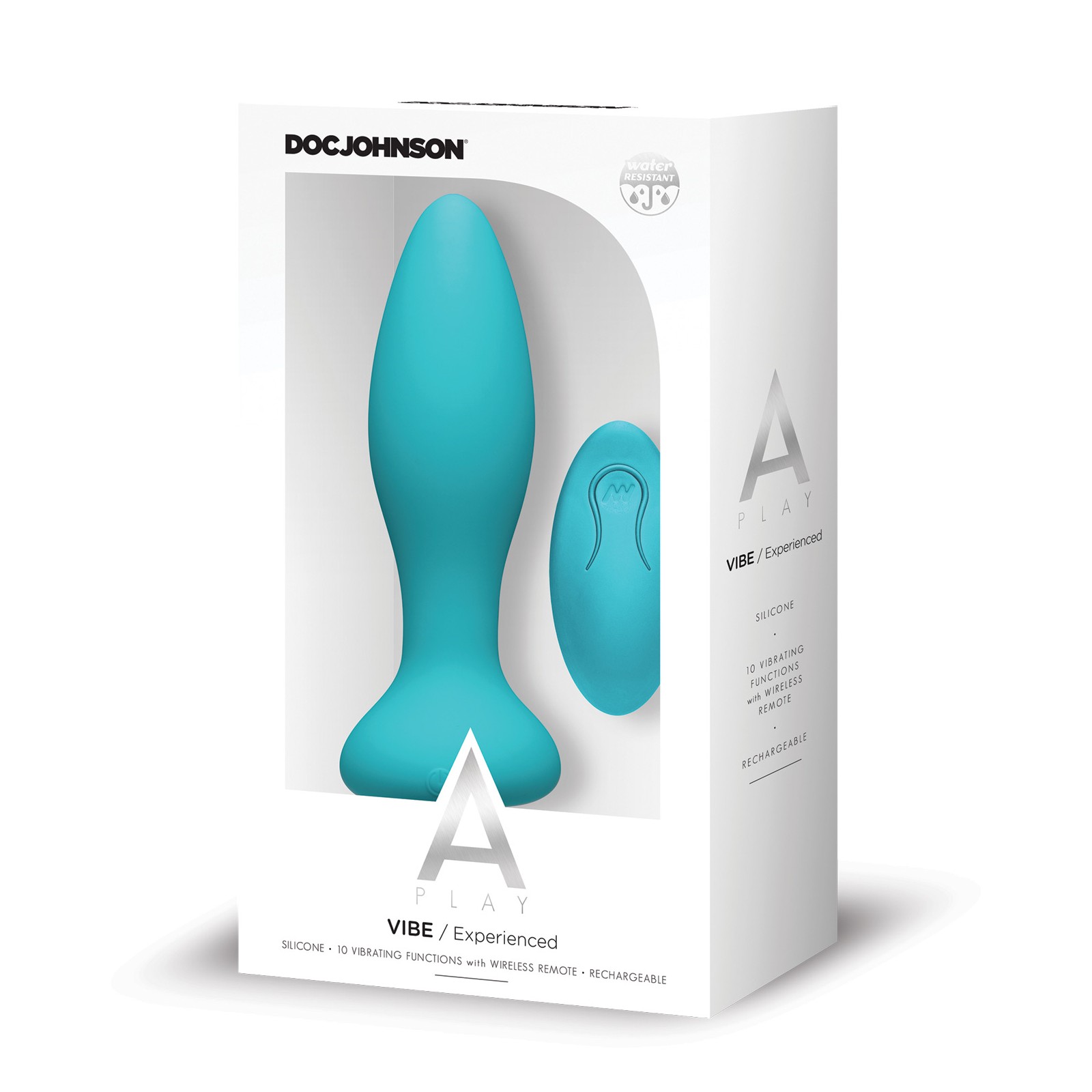 A Play Rechargeable Silicone Anal Plug with Remote