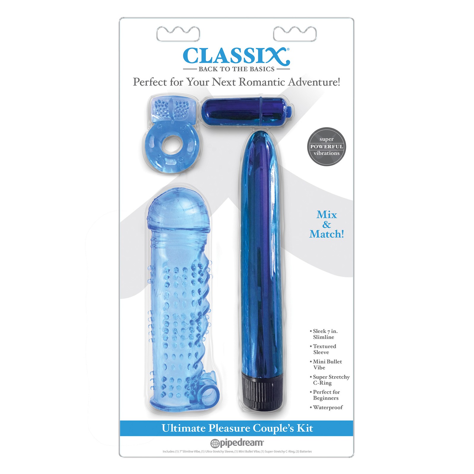 Classix Ultimate Pleasure Couples Kit Blue