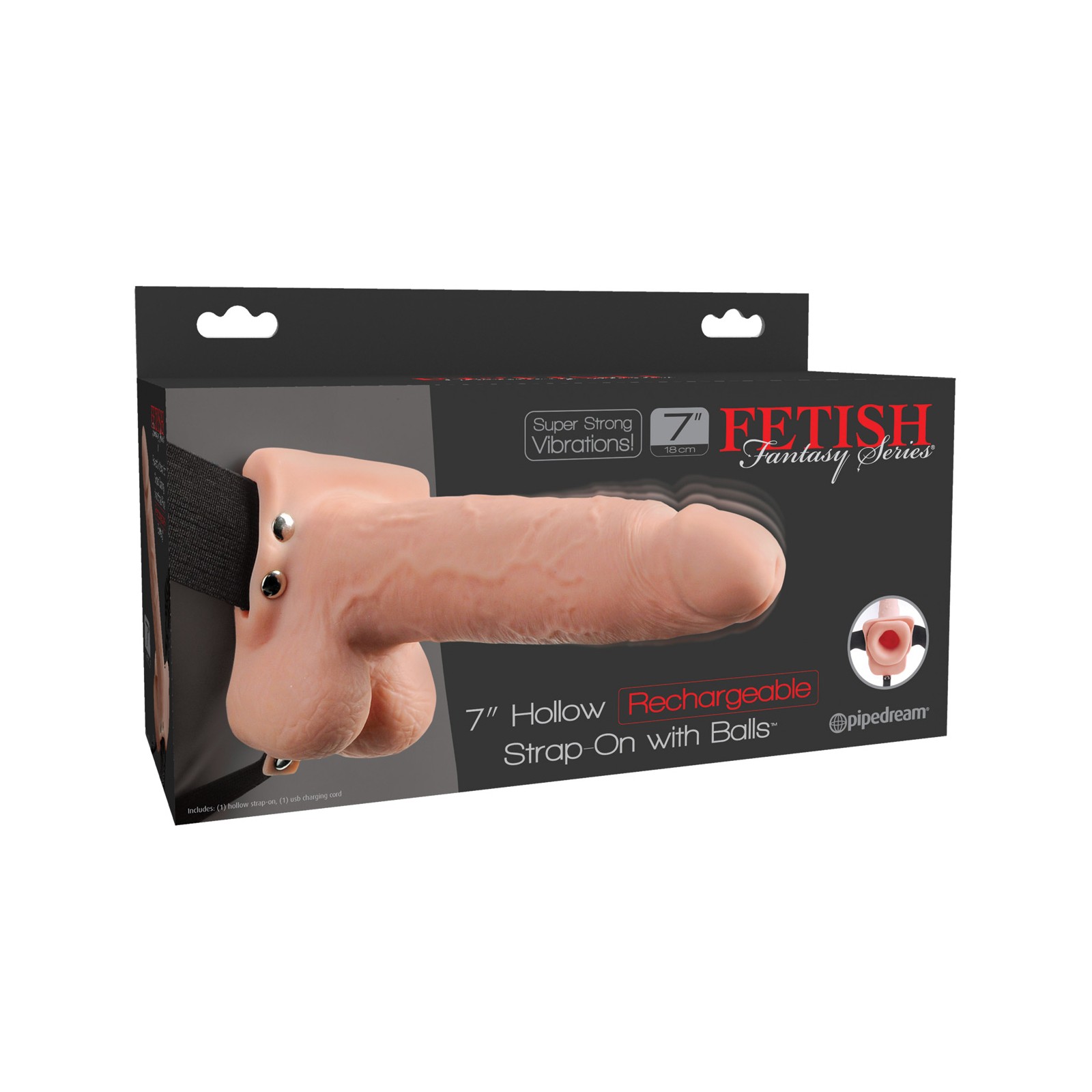 Strap-On Hueco Recargable Fetish Fantasy Series de 7"