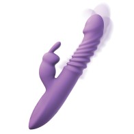 Fantasy for Her Ultimate Thrusting Silicone Rabbit - Purple