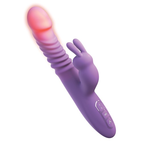 Fantasy for Her Ultimate Thrusting Silicone Rabbit - Purple