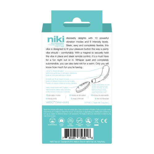 VeDO Niki Vibrador Recargable para Panty