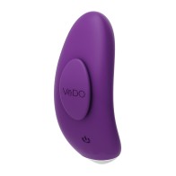 VeDO Niki Vibrador Panty Recargable Púrpura Profundo