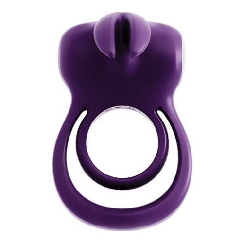 VeDO Thunder Bunny Rechargeable Dual Ring - Perfectly Purple - Intimate Fun