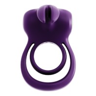 VeDO Thunder Bunny Rechargeable Dual Ring - Perfectly Purple - Intimate Fun