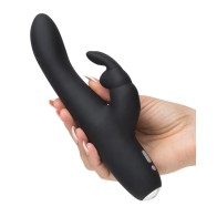 Greedy Girl Slimline Rabbit Vibrator - Rechargeable - Black