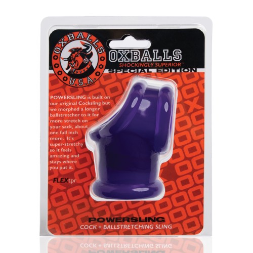 Oxballs Powerballs Cock Sling - Eggplant