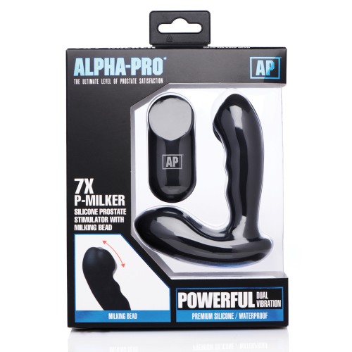 Alpha Pro 7x P-Milker Prostate Stimulator - Black