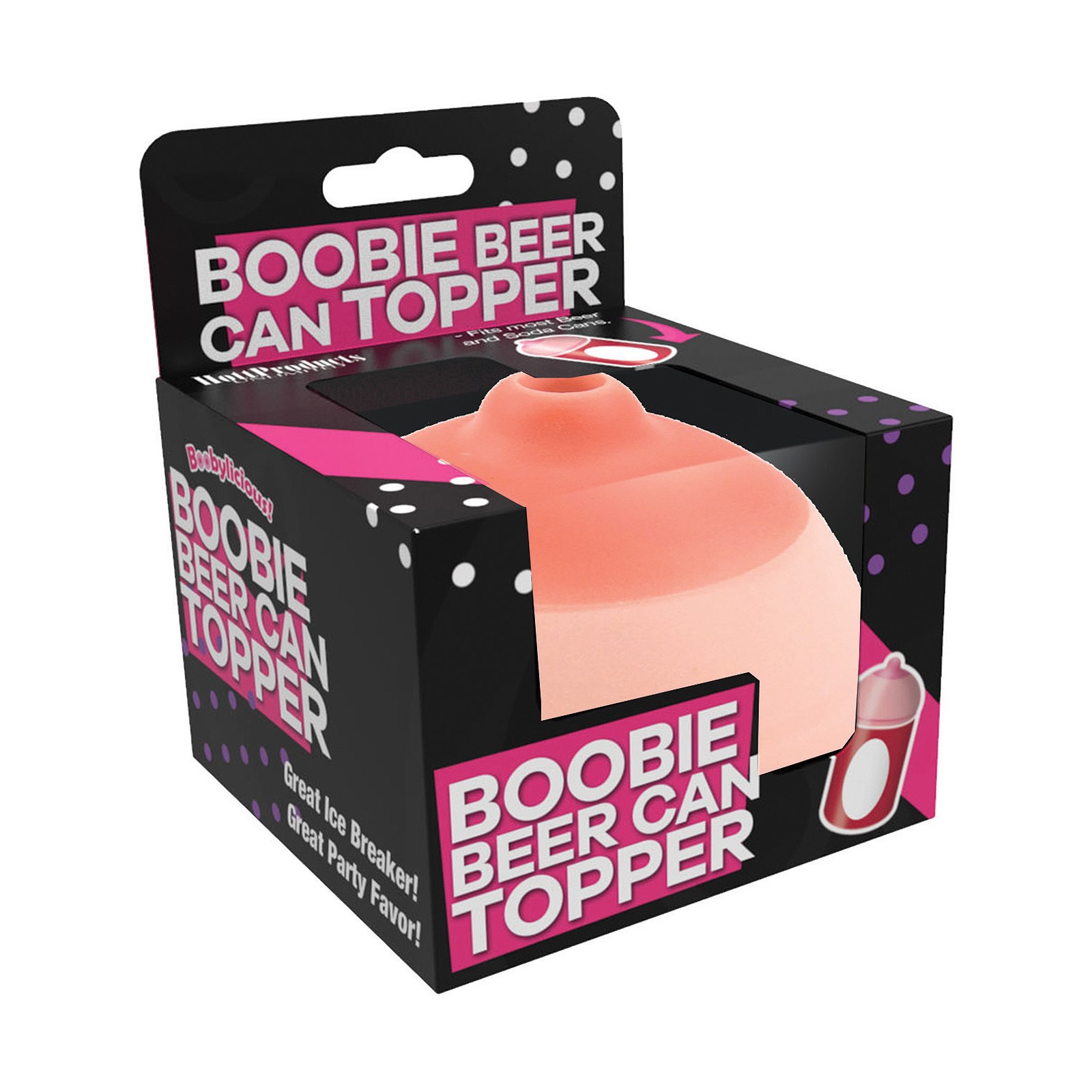 Boobie Beer Can Topper for Fun Parties