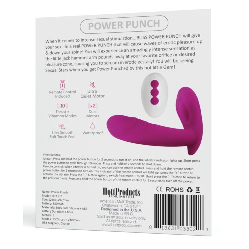 Bliss Power Punch Thrusting Vibe