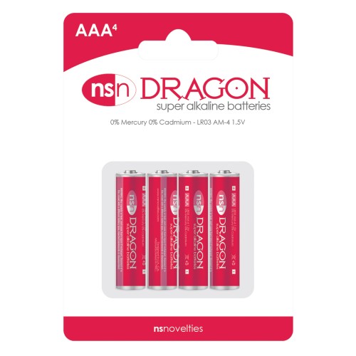 Baterías Alcalinas Dragon AAA Paquete de 4 - Energía Duradera