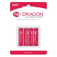 Dragon Alkaline Batteries AAA Pack of 4 - Long Lasting Power