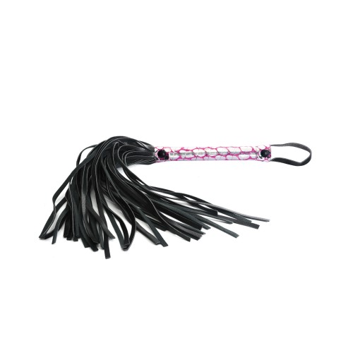 Spartacus Pink Faux Leather Flogger for Kinky Play