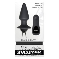 Conector Anal Plug & Play Remoto Evolved Negro