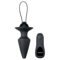 Evolved Plug Play Remote Anal Plug Black