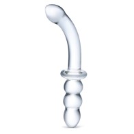 Glas 8 Inch Ribbed G-Spot Glass Dildo - Ultimate Pleasure Toy