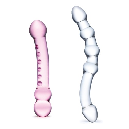 Glas Double Pleasure Glass Dildo Set