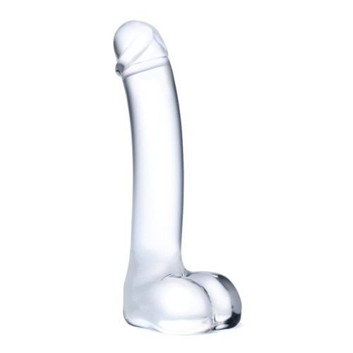 Dildo Curvado de 7" para Punto G de Cristal para Placer