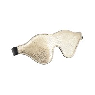 Spartacus Leather Blindfold White Snakeskin Microfiber