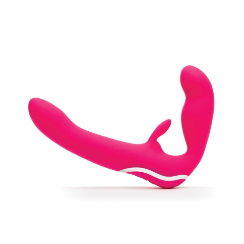 Happy Rabbit Strapless Strap-on Rabbit Vibe - Pink