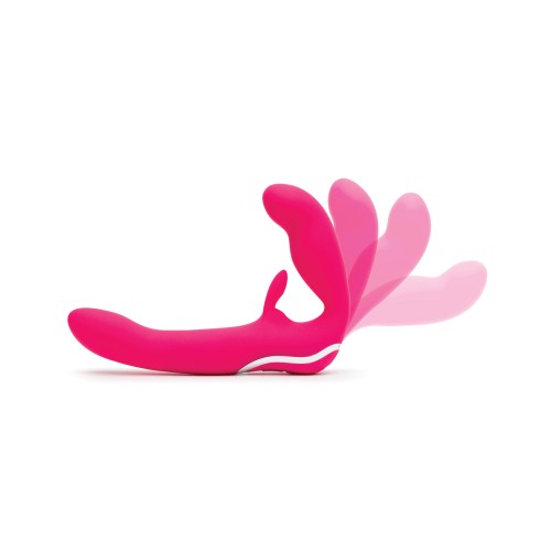 Happy Rabbit Strapless Strap-on Rabbit Vibe - Pink