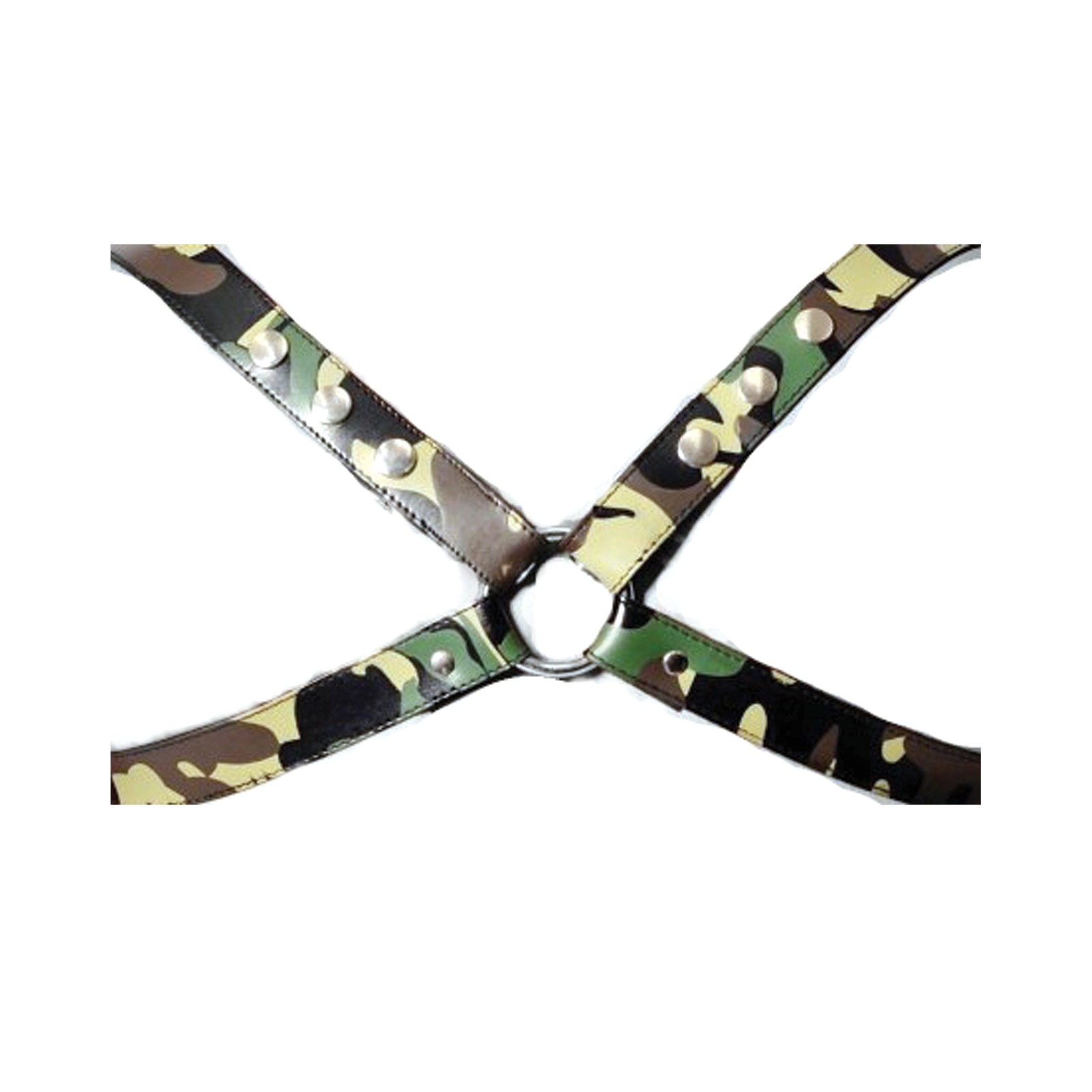 Sensual Sin Camouflage Leather Harness for Bold Adventures