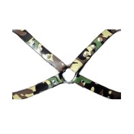 Sensual Sin Camouflage Leather Harness for Bold Adventures