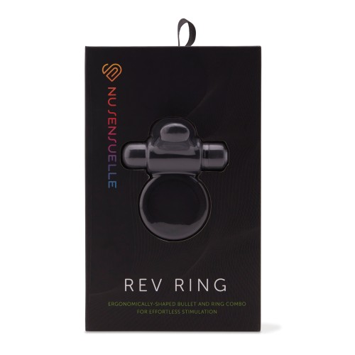 Anillo de Bullet de Silicona Nu Sensuelle Rev con Punta Flutter