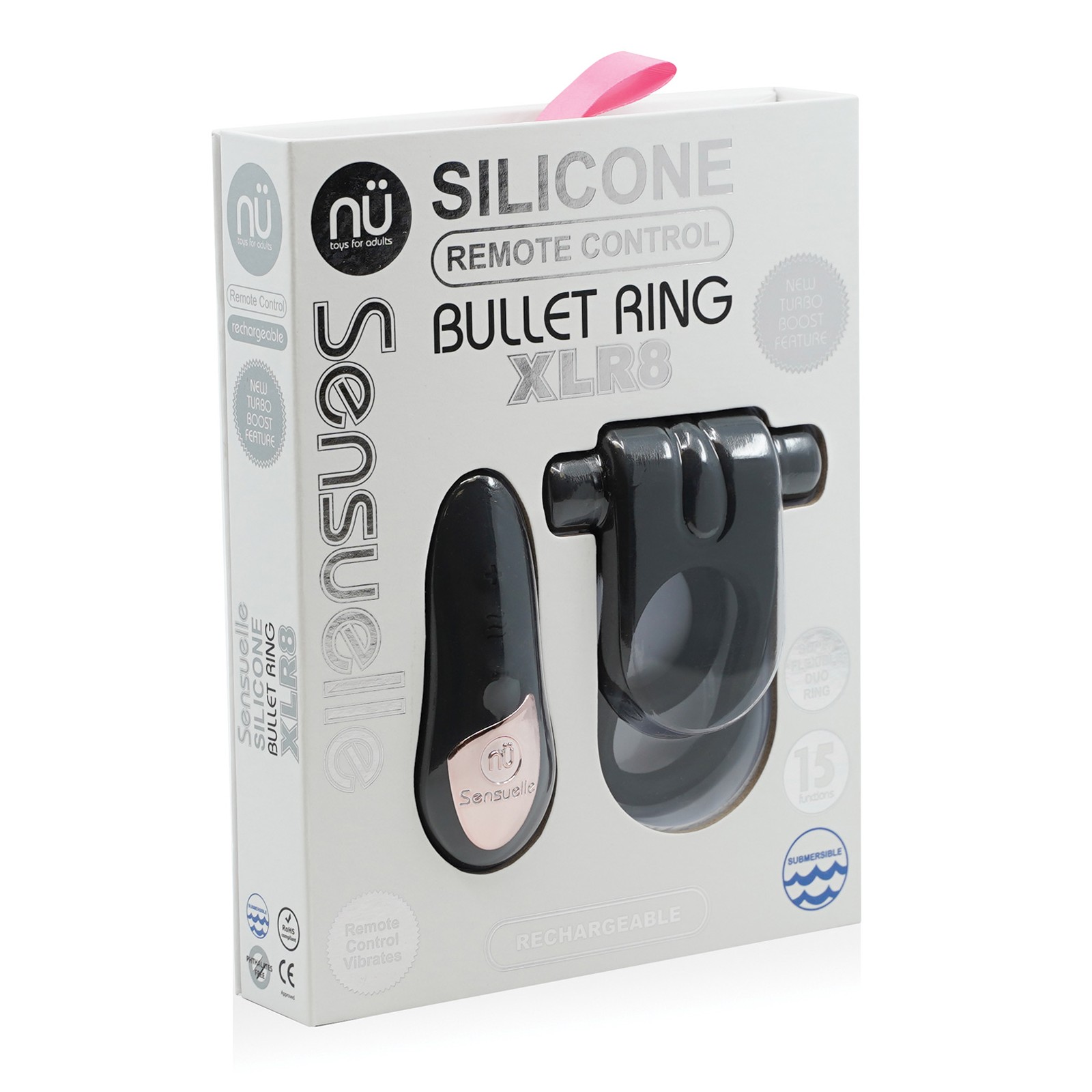 Anillo Bullet de Control Remoto Turbo de Silicona Nu Sensuelle