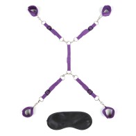 Lux Fetish Bed Spreader Set Purple