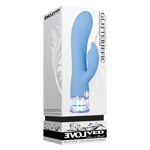 Evolved Glitteriffic Blue Vibrator - 10 Powerful Speeds