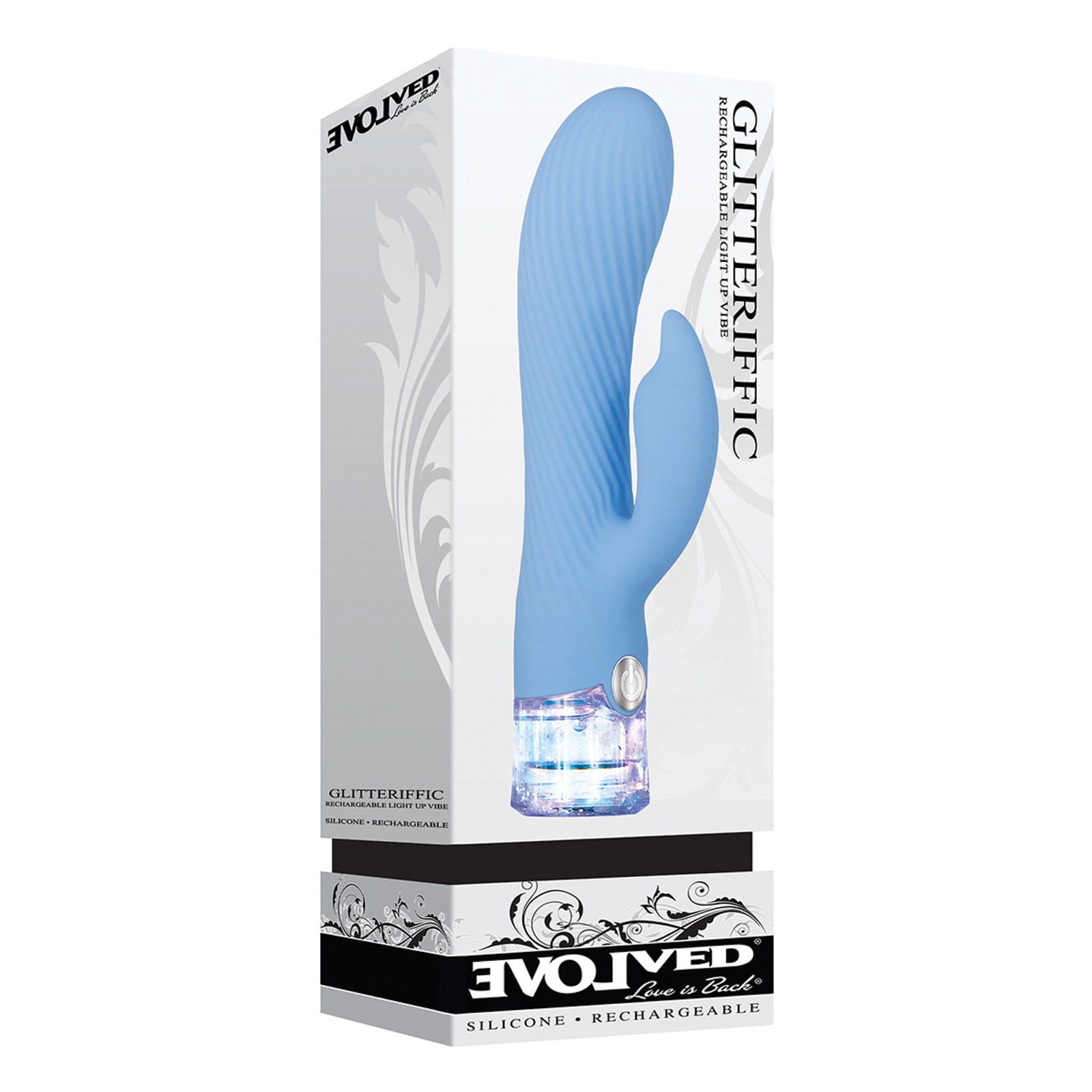 Evolved Glitteriffic Blue Vibrator - 10 Powerful Speeds