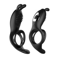 Bliss Hummingbird Vibrating Cock Ring Black