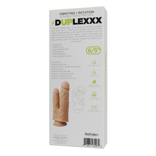 Dildo Doble Vibrador Skinsations Duplexx - Flesh