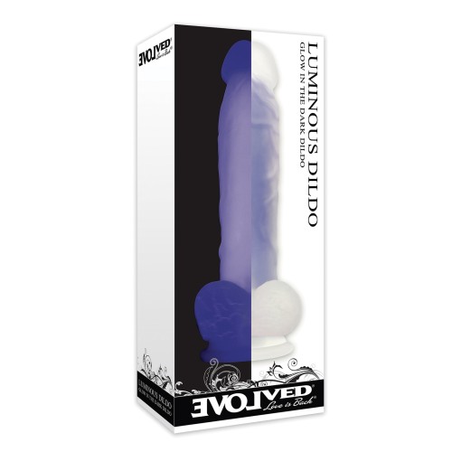 Evolved Luminous Non-Vibrating Dildo Purple