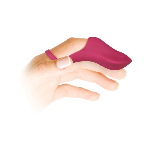 Evolved Frisky Finger Rechargeable Bullet - Burgundy