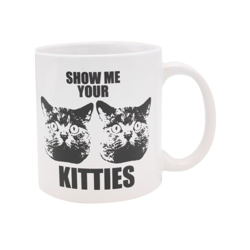 Show Me Your Kitties Humor Mug