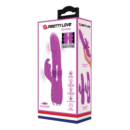 Conejito Vibrador Thrusting Pretty Love Dorothy - Ideal para Principiantes