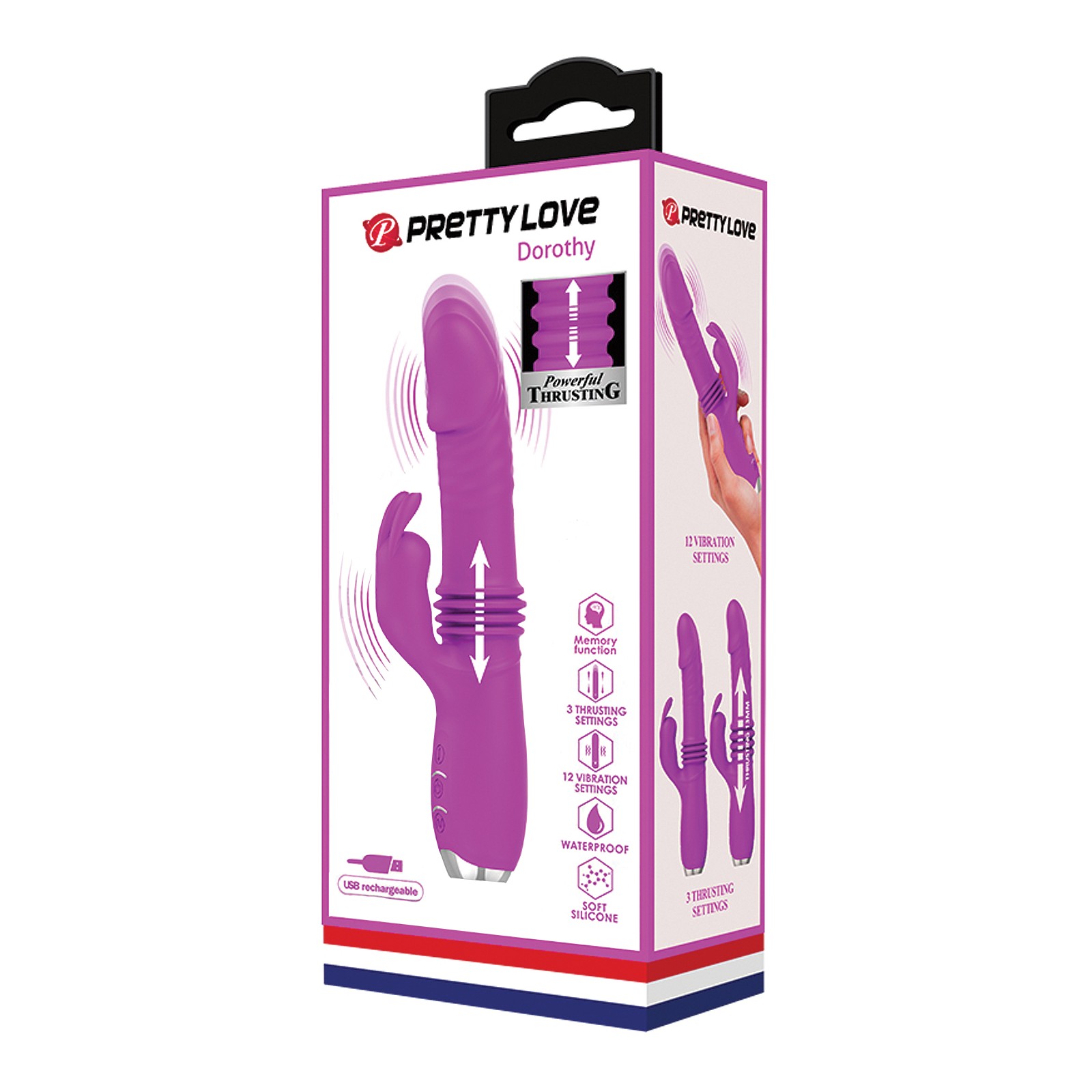 Conejito Vibrador Thrusting Pretty Love Dorothy - Ideal para Principiantes