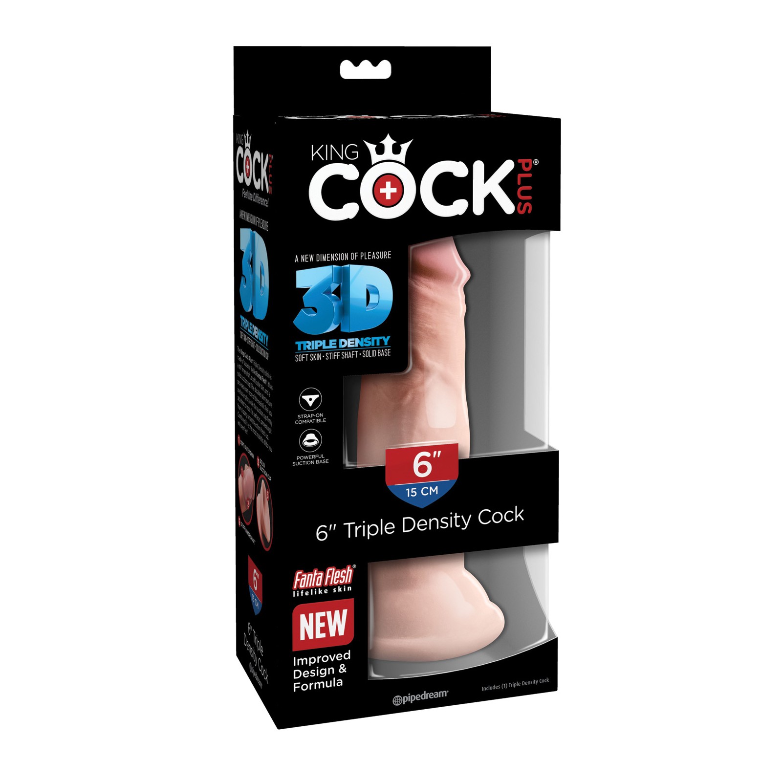 King Cock Plus 6 Inch Triple Density Cock - Premium Pleasures