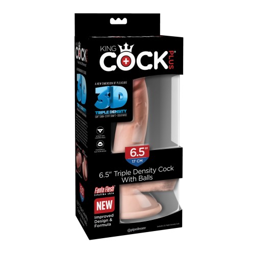 King Cock Plus 6.5" Triple Density Cock with Balls