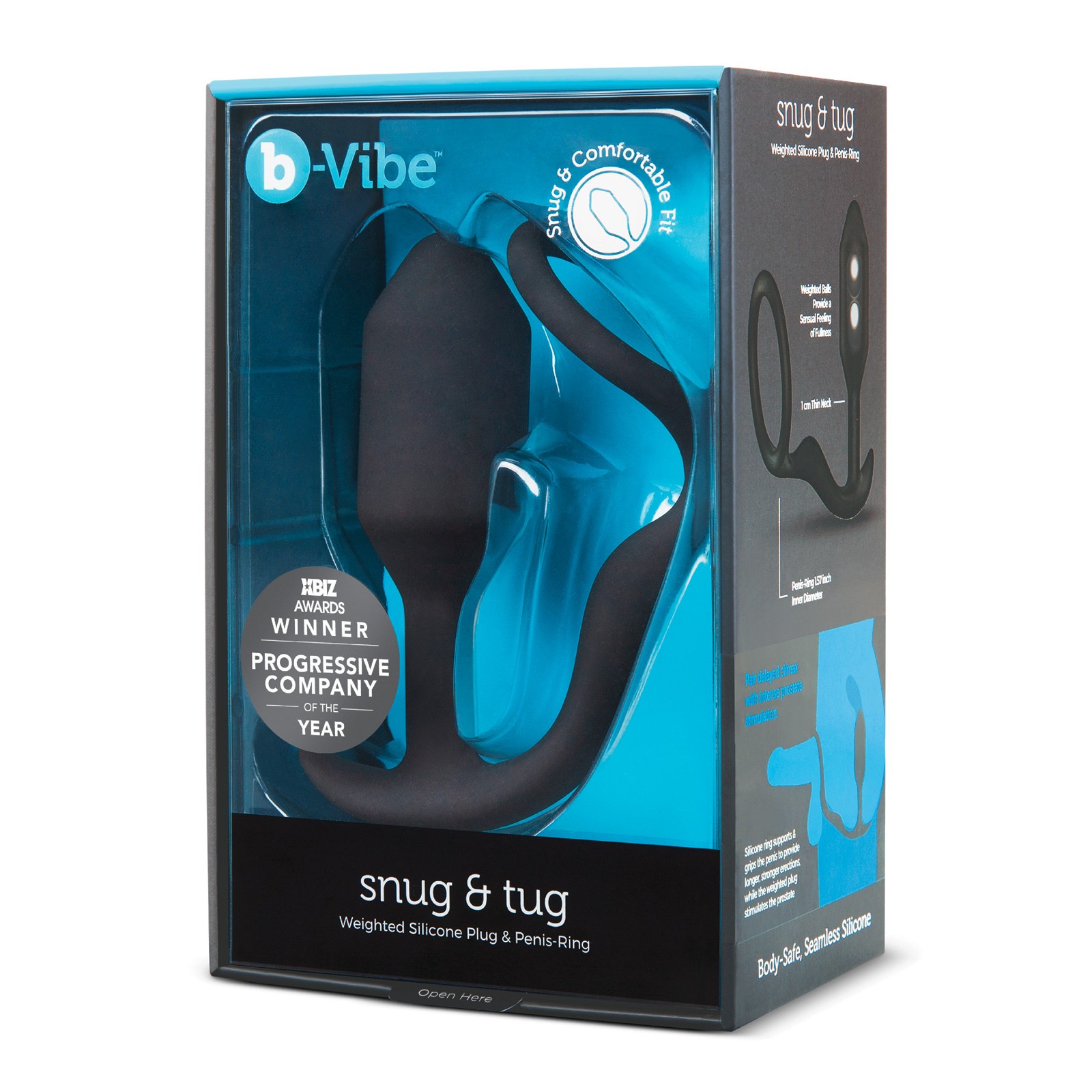 Anillo de Silicona con Peso y Penetración b-Vibe Snug & Tug