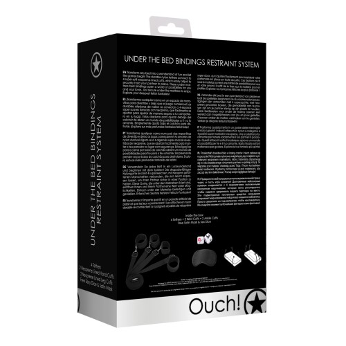 Shots Ouch Bed Restraint System - Black